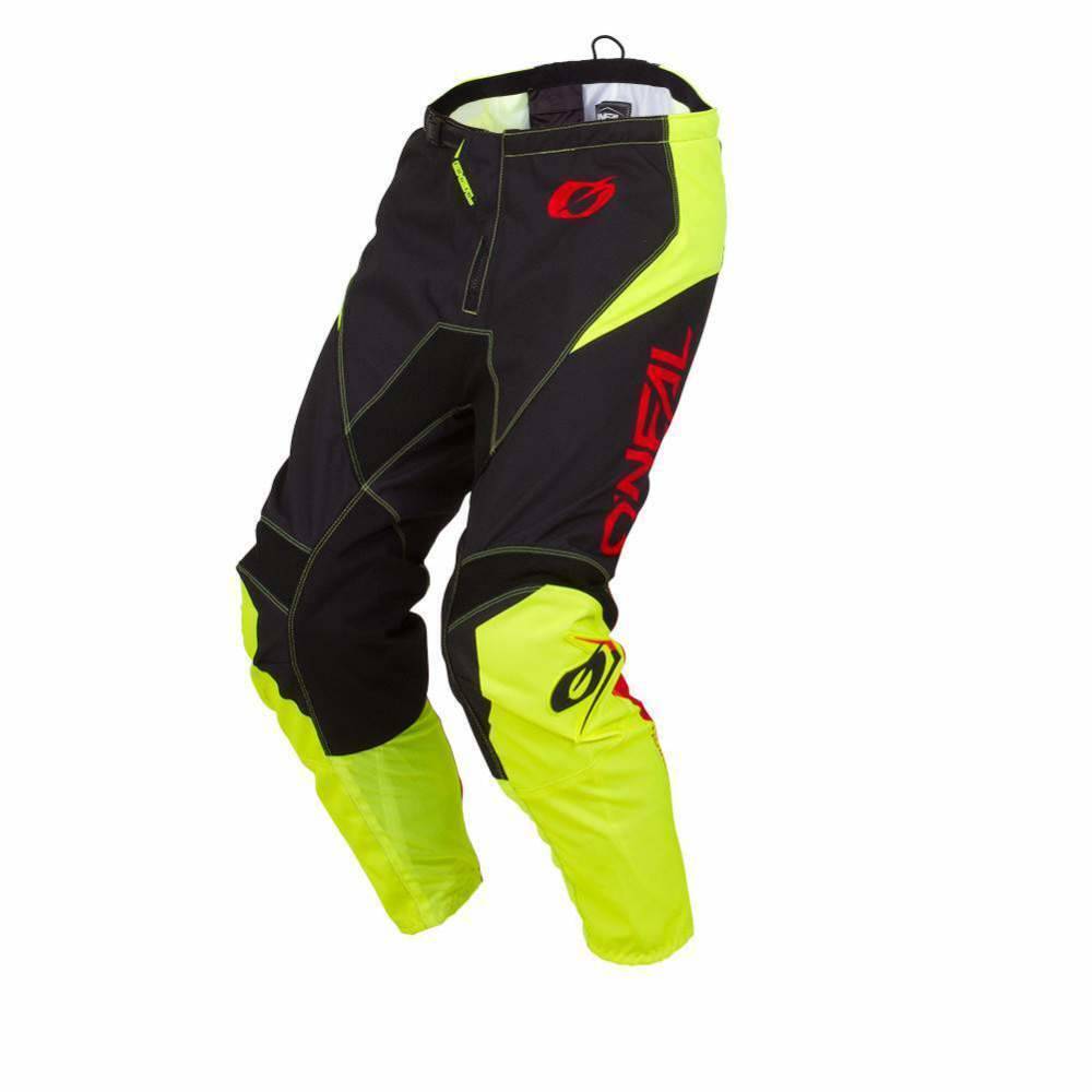 O'Neal Element Racewear Pants Adult - Black/Neon Yellow