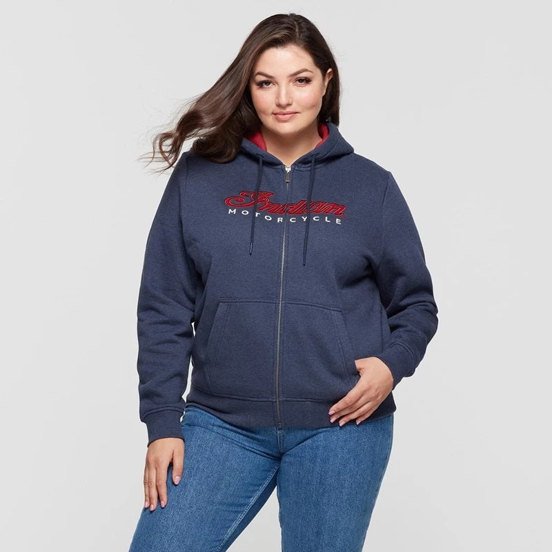 Indian Motorcycle Ladies USA Flag Hoody Navy