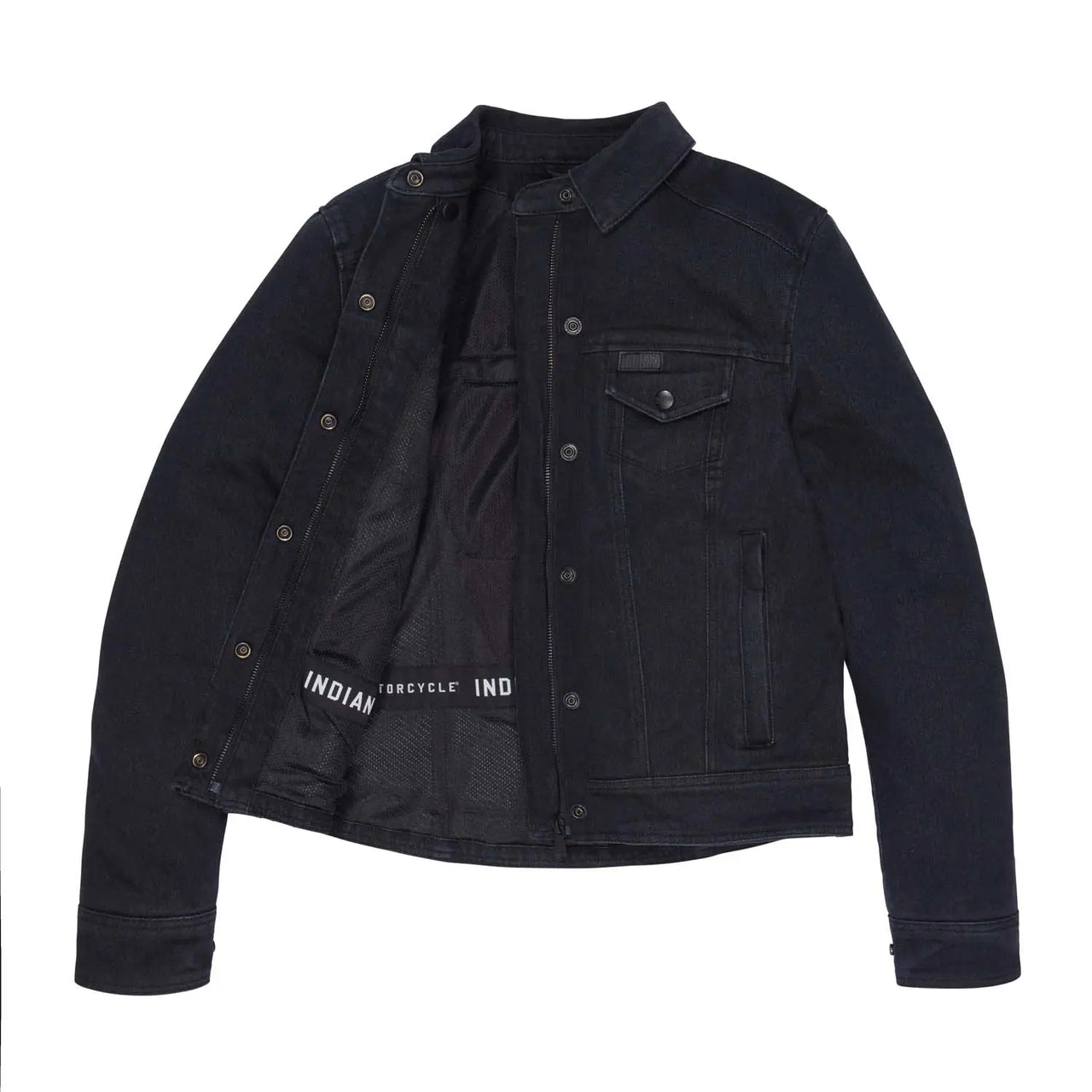 Indian Motorcycle Women's Alex Denim Jacket, Black