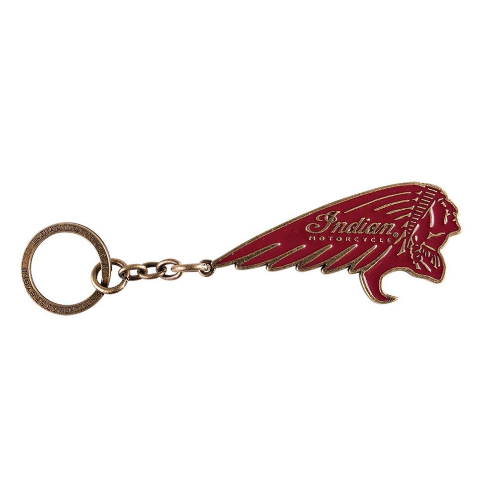 Indian Motorcycle Headdress Logo Keyring