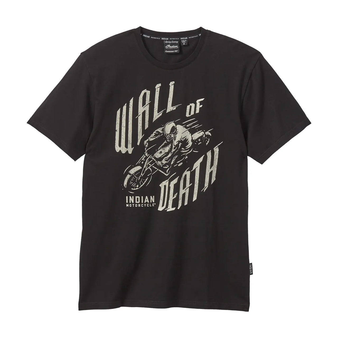 Indian Motorcycle Wall Of Death T-shirt, Black