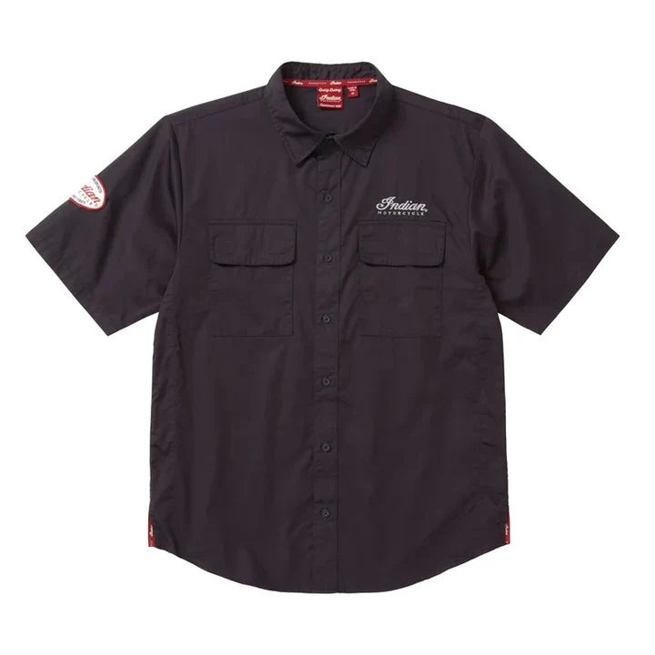 Indian Motorcycle Men's Vented Shirt - Black