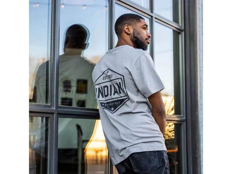 Indian Motorcycle Hexagon Graphic T-Shirt