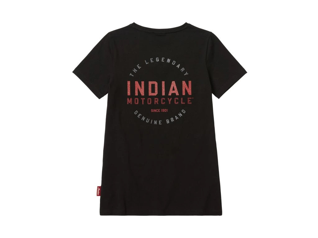 Indian Motorcycle Women's Glitter Graphic T-Shirt