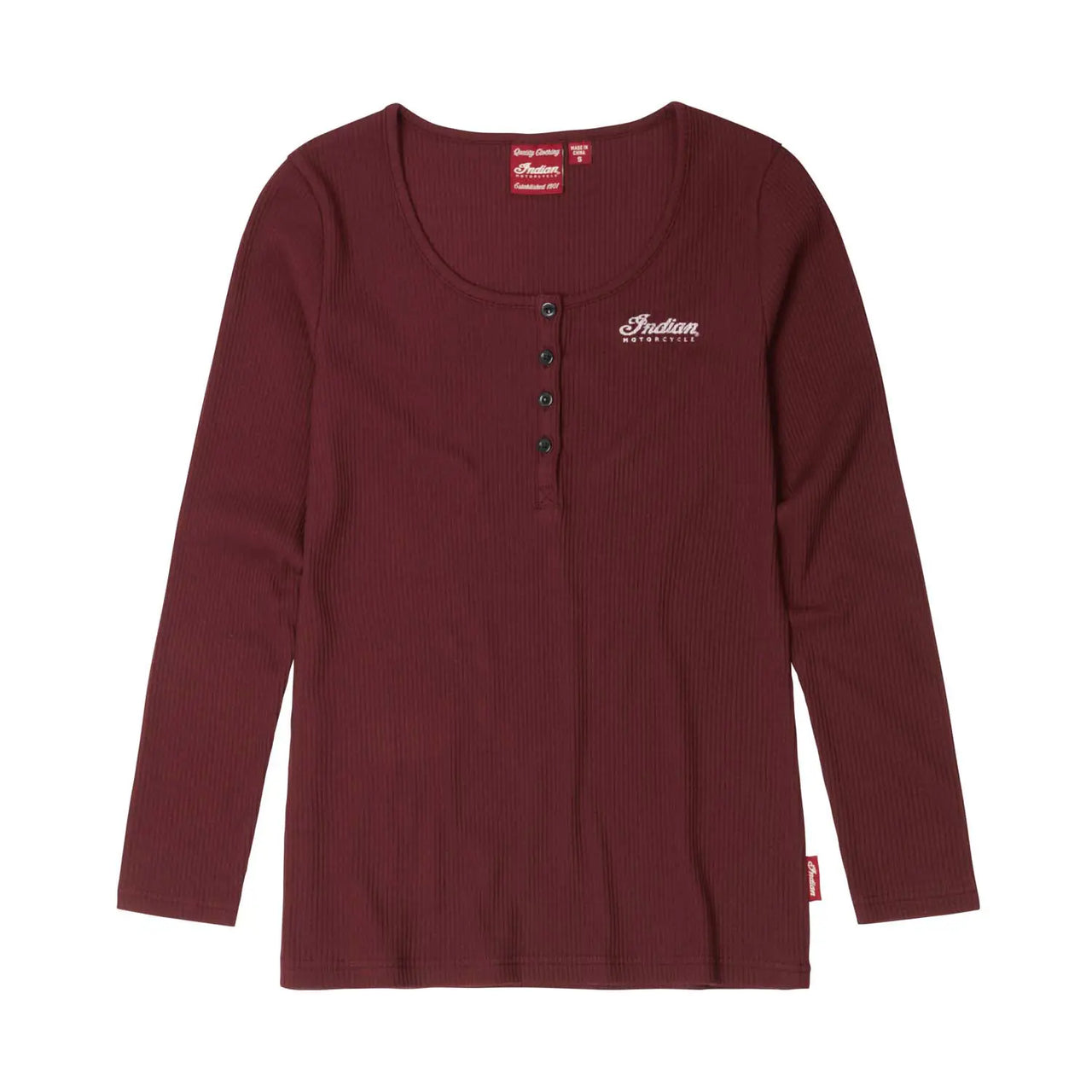 Indian Motorcycle Women's Spirit Lake Long Sleeve T-Shirt, Port