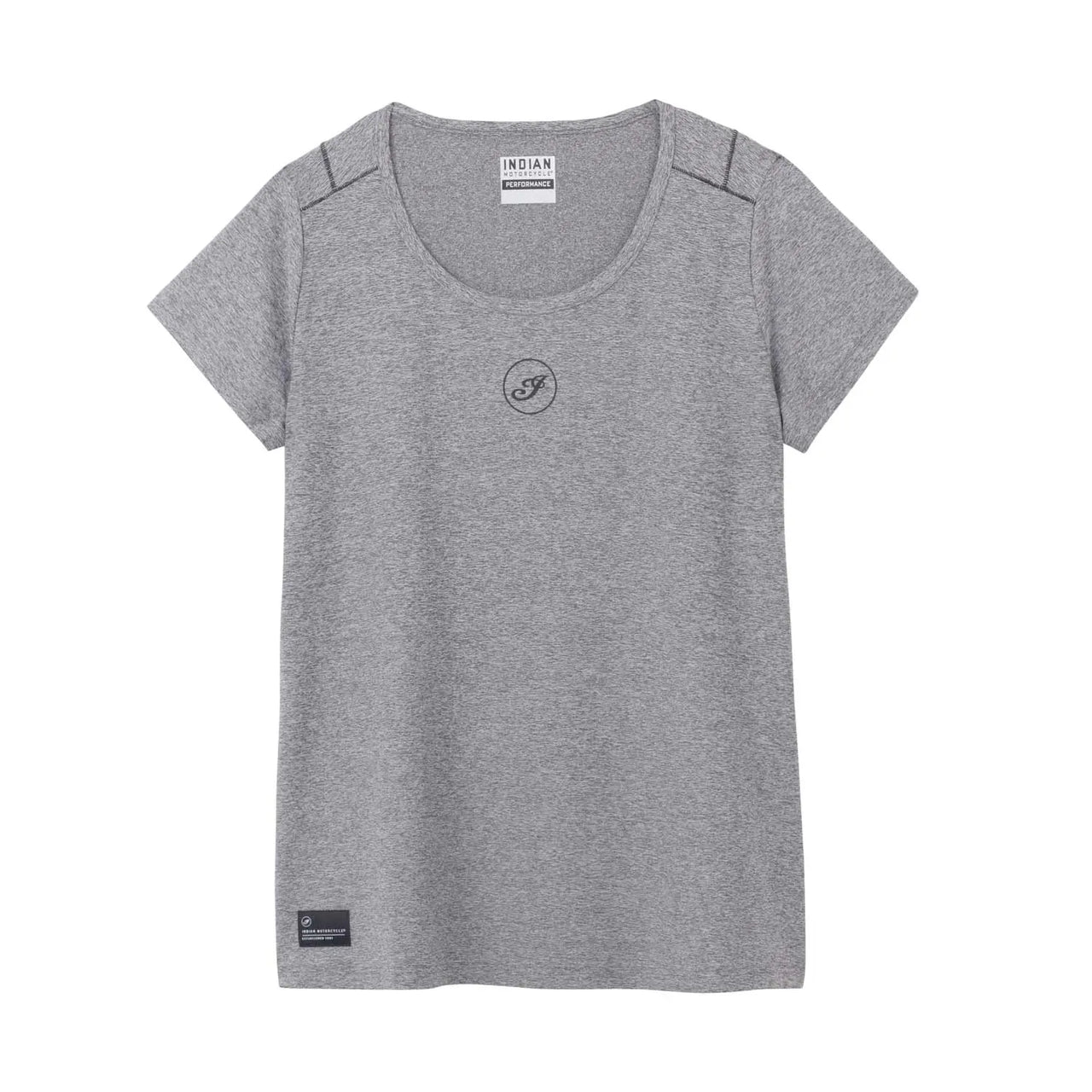 Indian Motorcycle Women's Fluid Athlete T-Shirt, Gray