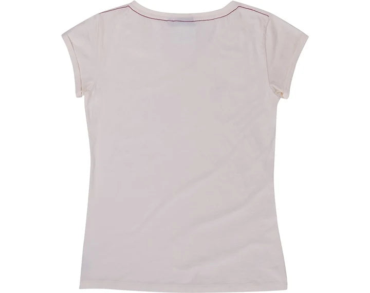Indian Motorcycle Women's Logo V-Neck Tee - Antique White