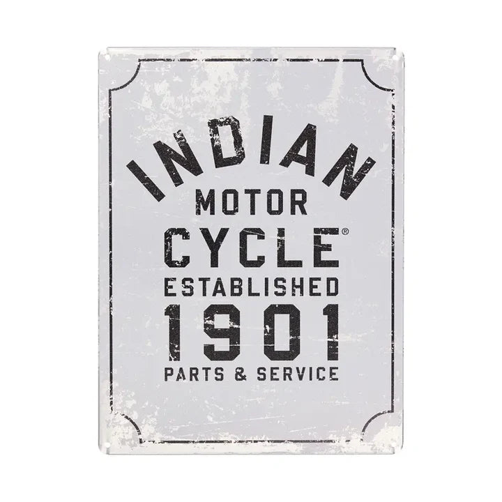 Indian Motorcycle IMC Established 1901 Metal Sign