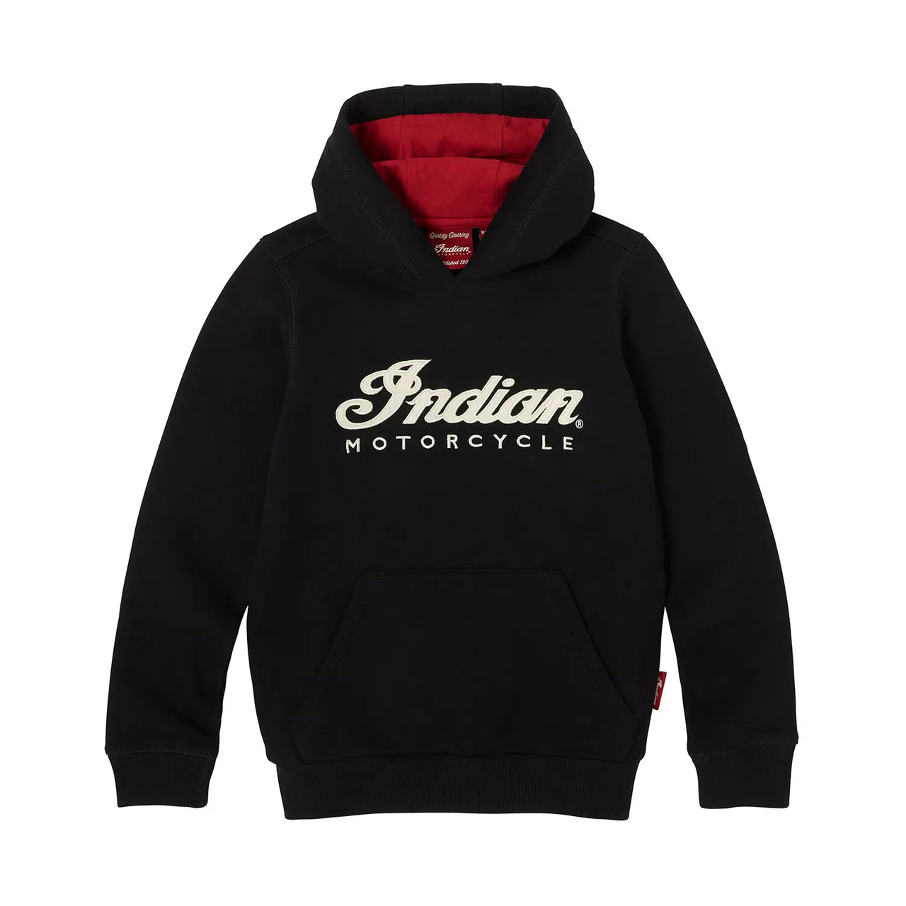 Indian Motorcycle Youth Applique Headdress Hoodie, Black