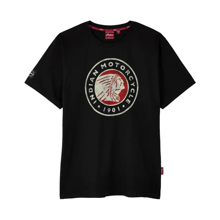 Indian Motorcycle Men's Headdress Icon T-Shirt, Black