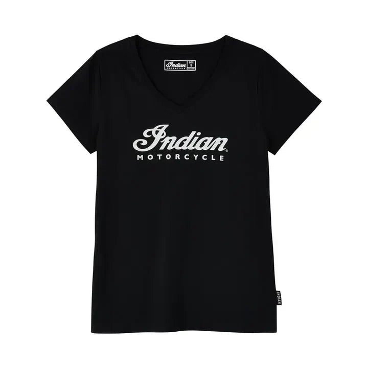Indian Motorcycle Women's Essential Script Logo T-Shirt, Black