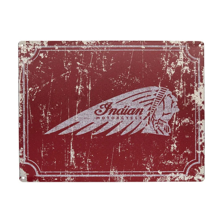 Indian Motorcycle Headdress Sign