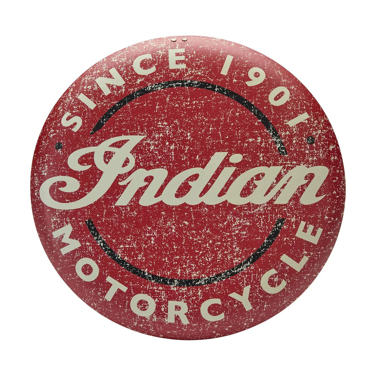 Indian Motorcycle Script Icon Metal Sign