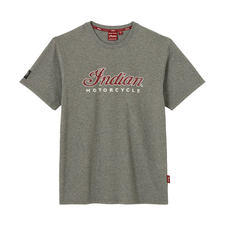 Indian Motorcycle Men's Indian Motorcycle Marl Logo T-Shirt, Gray