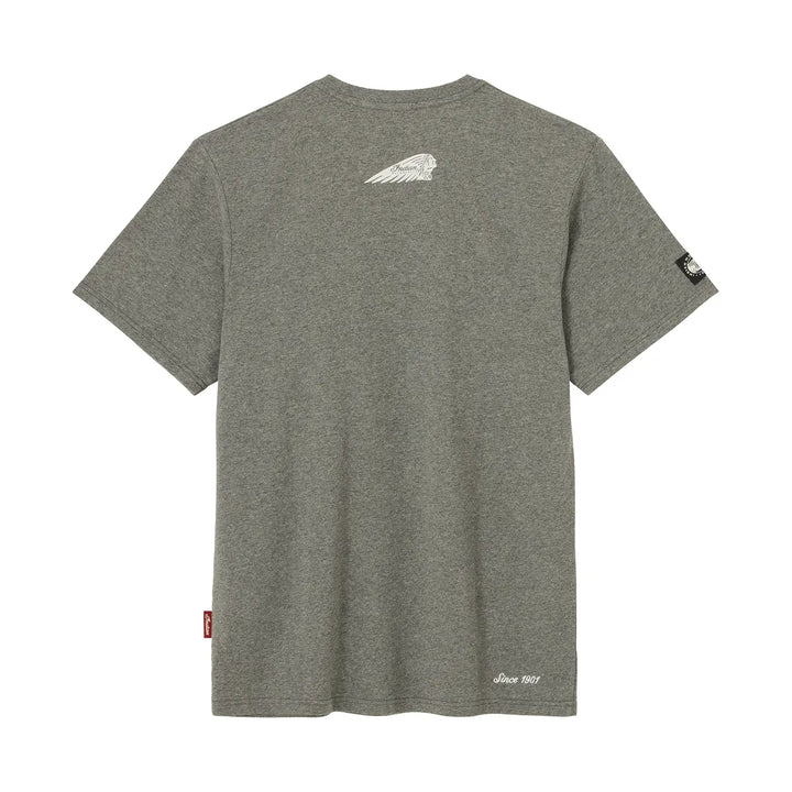 Indian Motorcycle Men's Indian Motorcycle Marl Logo T-Shirt, Gray