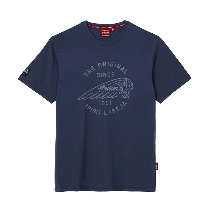 Indian Motorcycle Men's Original Spirit Lake T-Shirt, Navy