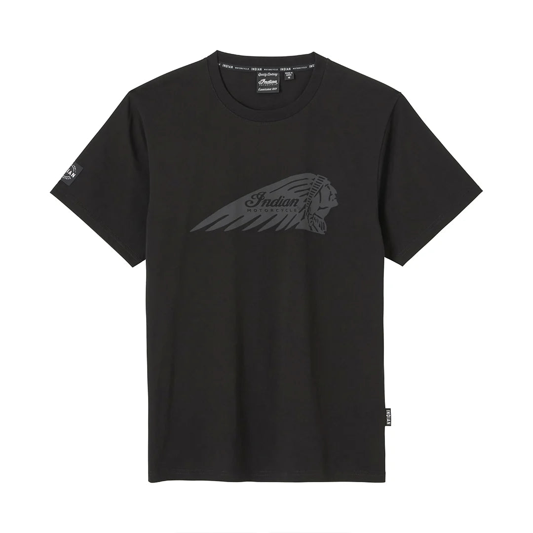 Indian Motorcycle Men's Essential Headdress Logo T-Shirt, Black