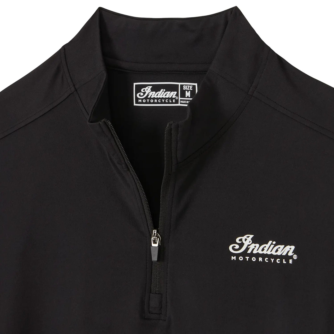 Indian Motorcycle Men's Essential Quarter Zip Top, Black
