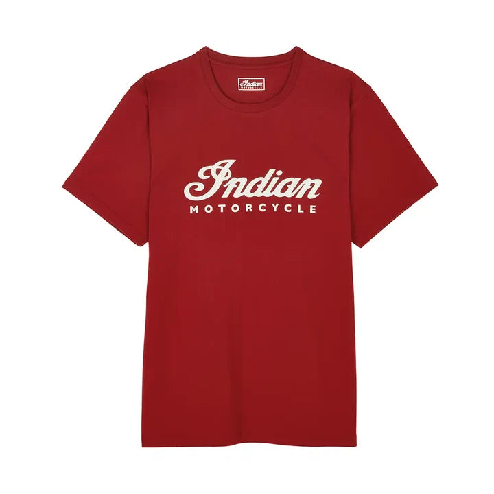 Indian Motorcycle Men's Essential Script Logo T-Shirt, Red