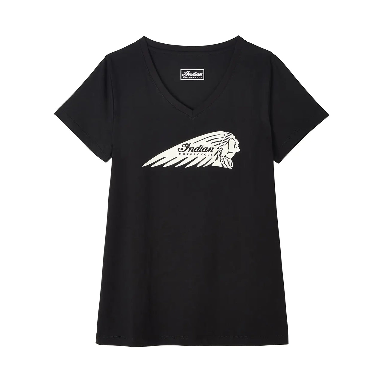 Indian Motorcycle Women's Essential Headdress Logo T-Shirt, Black