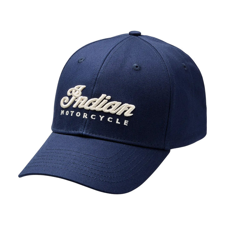Indian Motorcycle Script Logo Embroidery Cap