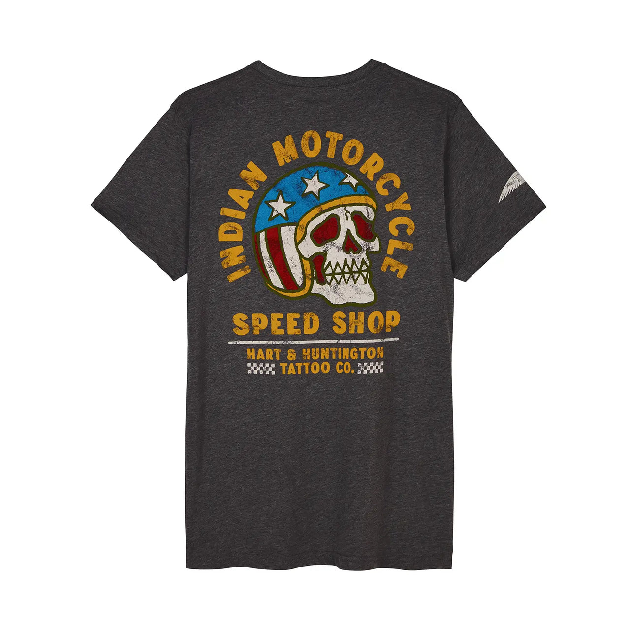 Indian Motorcycle x Hart & Huntington Men's IMC X HH Speed Shop T-shirt, Gray