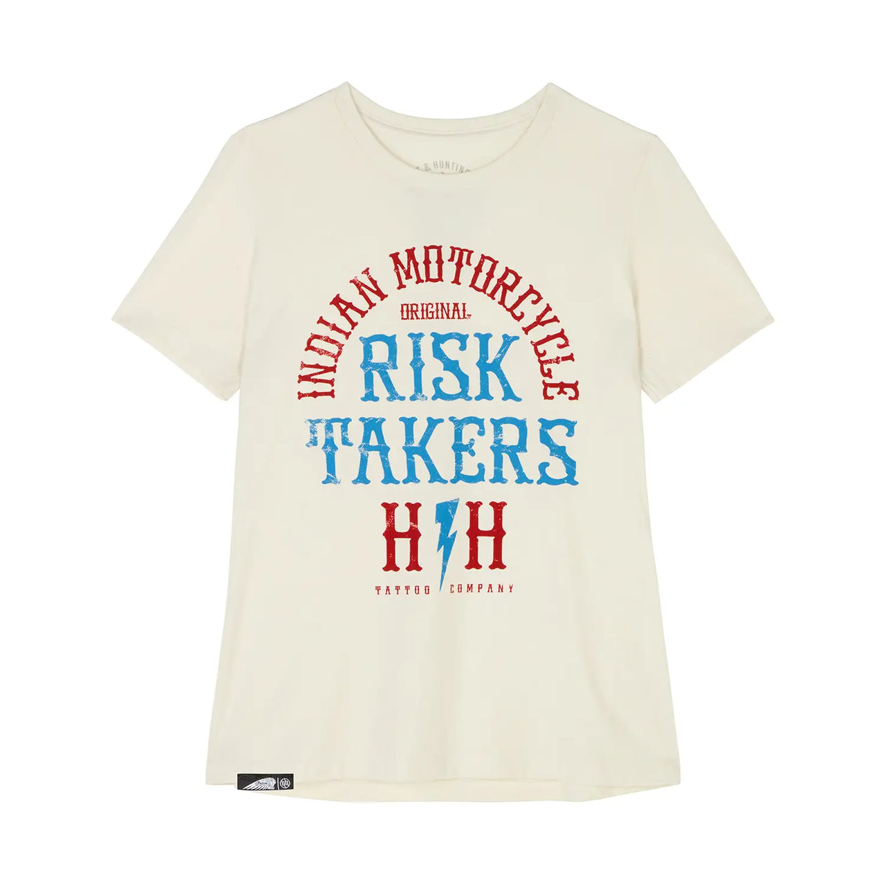 Indian Motorcycle x Hart & Huntington Women's IMC X HH Risk Takers T-shirt, White