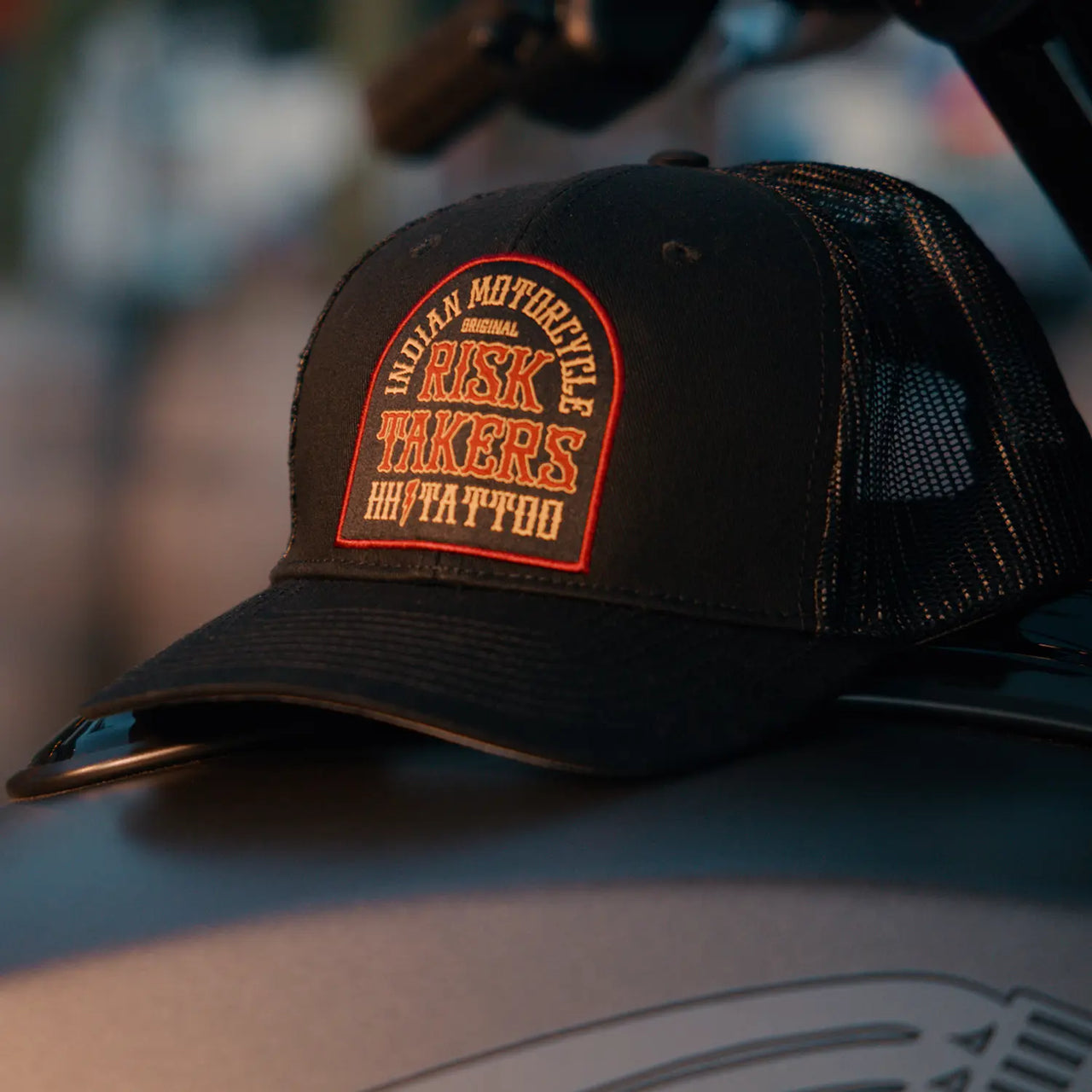 Indian Motorcycle x Hart & Huntington Men's IMC X HH Risk Takers Cap, Black