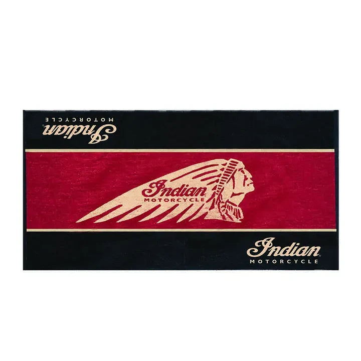 Indian Motorcycle Beach Towel Black/Red