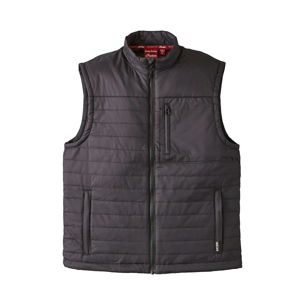 Indian Motorcycle Men's Thermo Zip-Up Undervest, Black