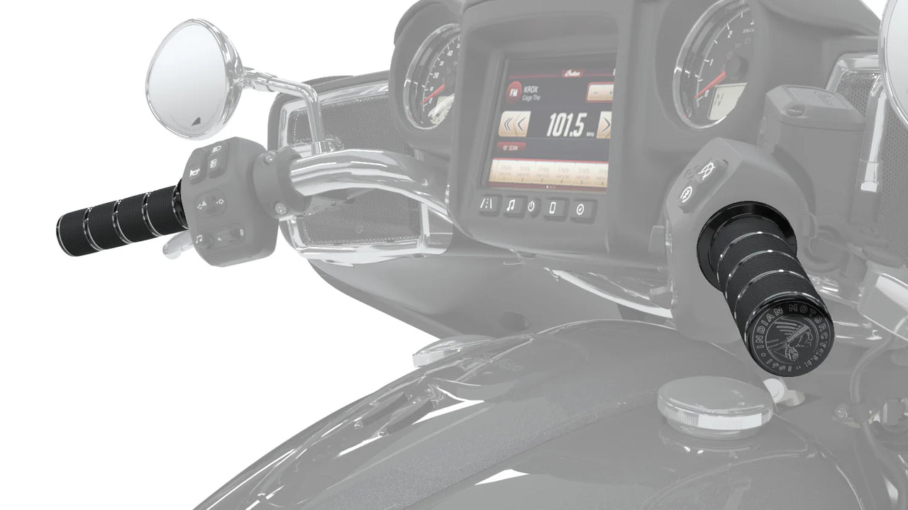 Indian Motorcycle Select Handlebar Grips, Pair - Black