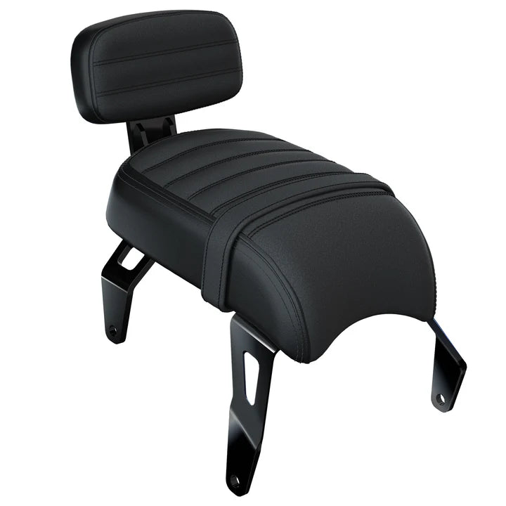 Scout Bobber (2018-2024) Genuine Leather Passenger Seat with Backrest. (Brown)
