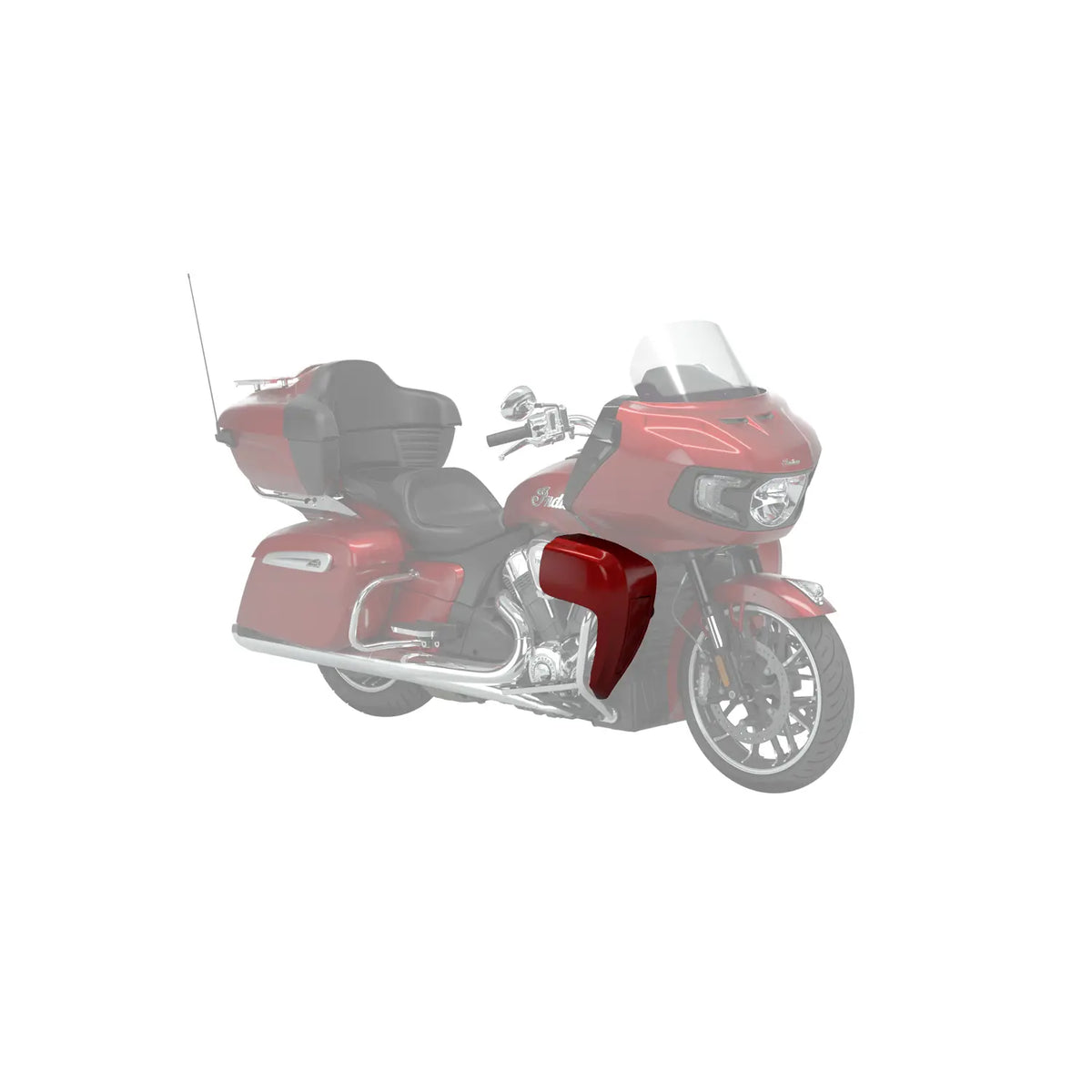 Indian Motorcycle Hard Lower Fairings, Pair (Black Smoke)