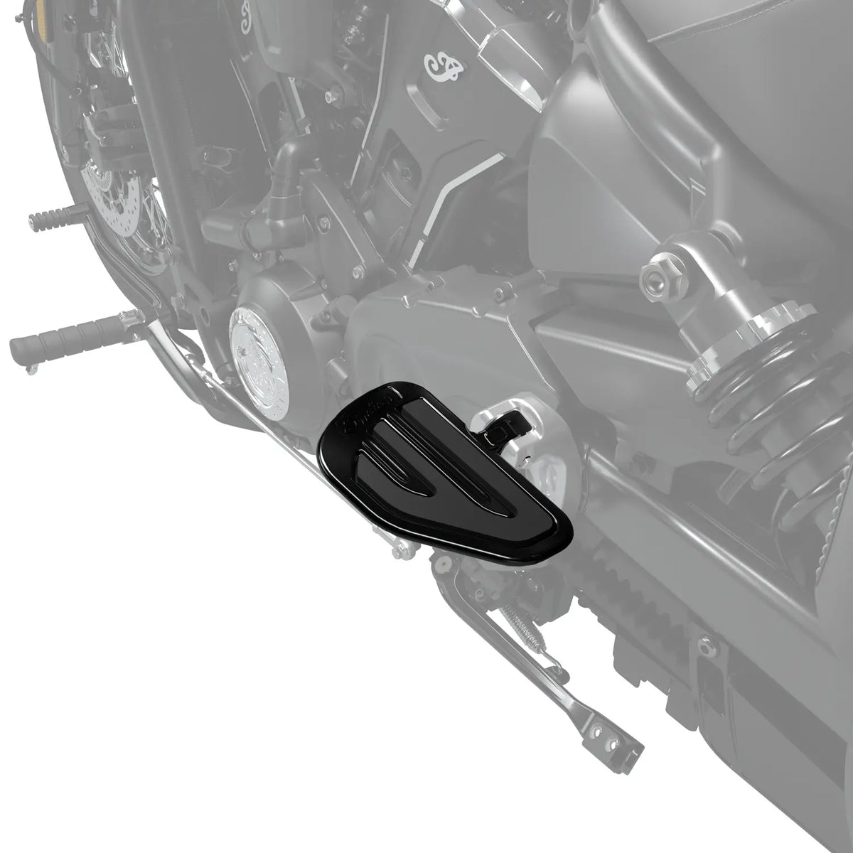 Indian Motorcycle Scout 2025+ Passenger Floorboards with Inlays, Pair (Must have genuine passenger pegs)
