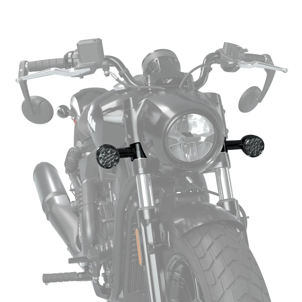 Indian Motorcycle Scout 2025+ Smoked Turn Signals, INTL