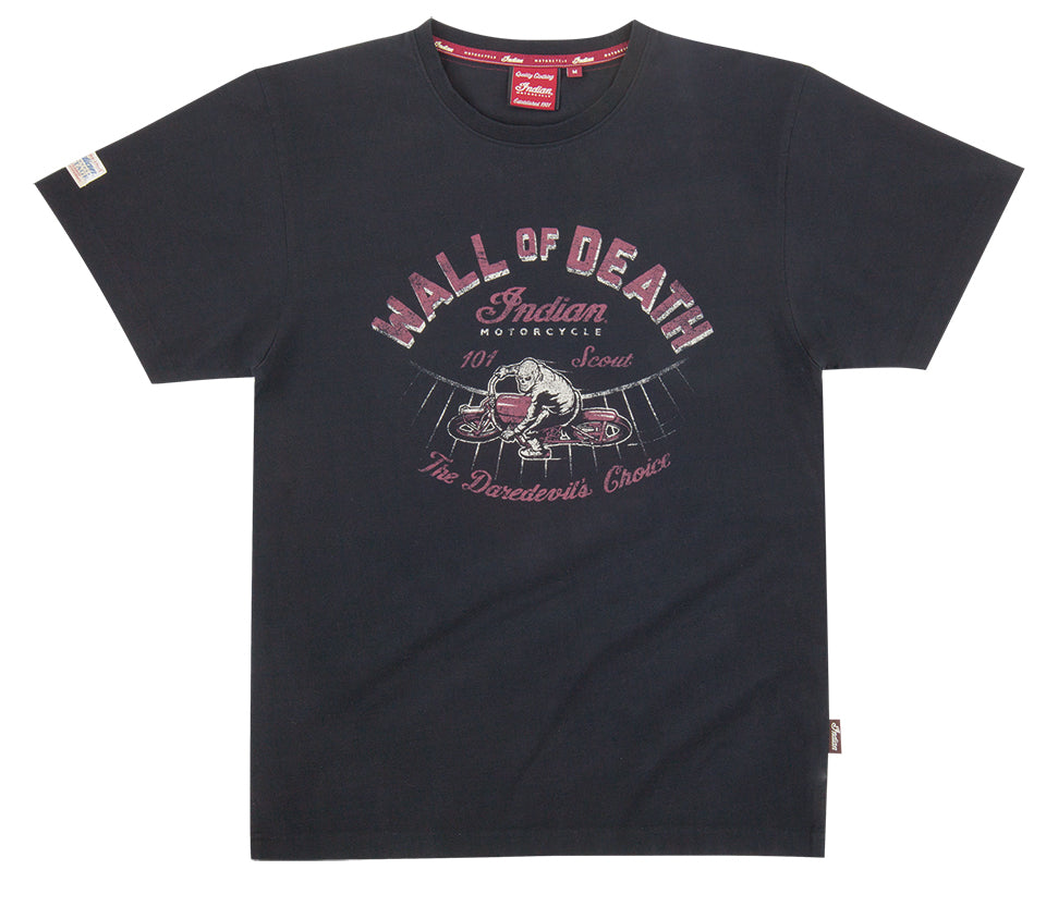 Indian Motorcycle Men's Wall of Death Tee, Black