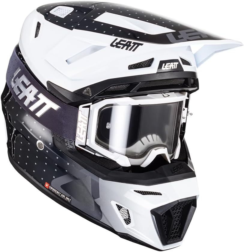 Leatt 8.5 Helmet Kit w/Googles Adult - Black/White