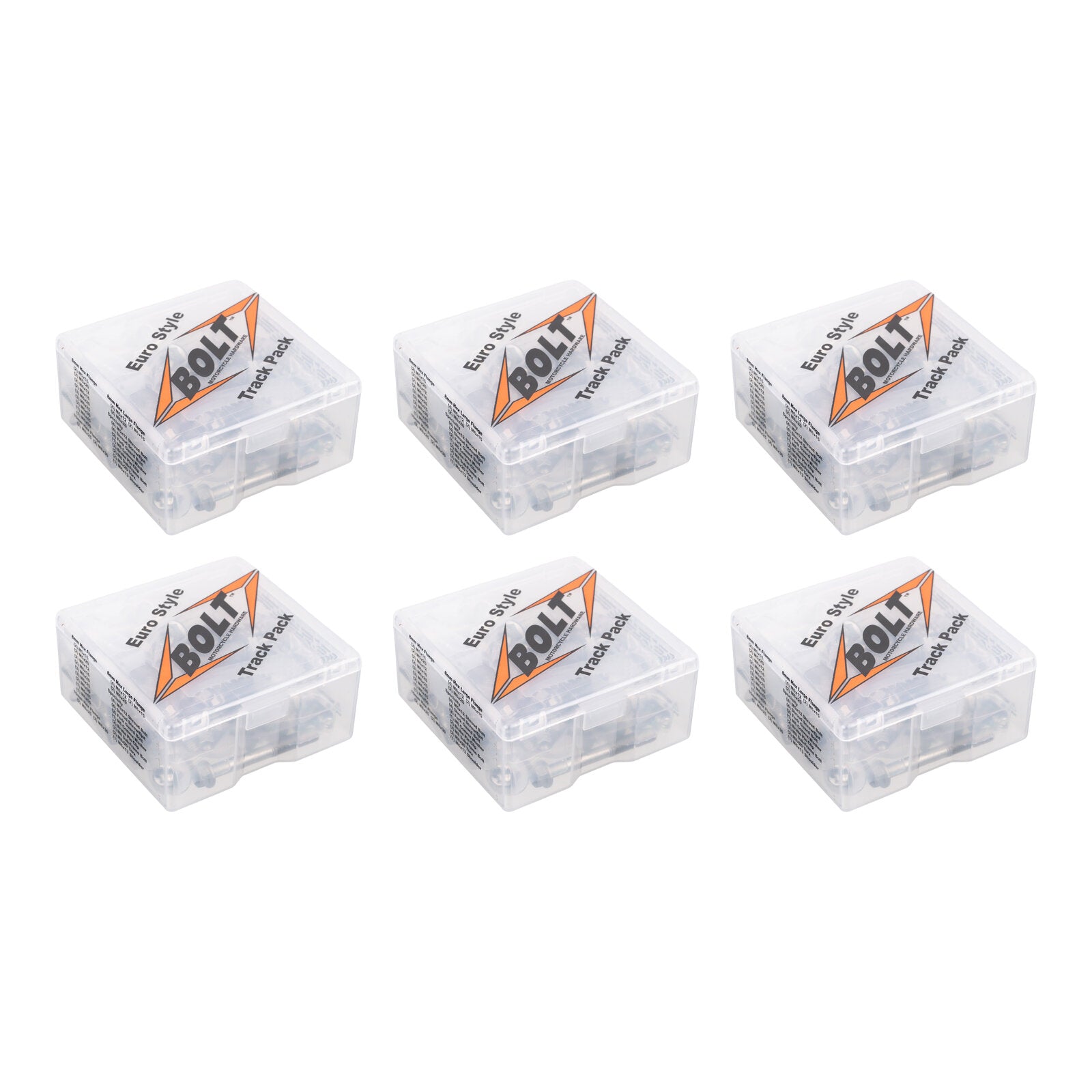 Bolt Euro Style Track Pack - 6 Kits in POP Display