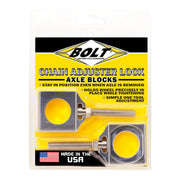 Bolt Raw Chain Adjuster Blocks Kawasaki (2 Pack) - 20mm