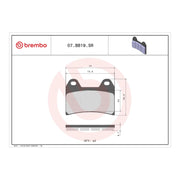 Brembo Xtra Brake Pad Sinter Front 07BB19SR