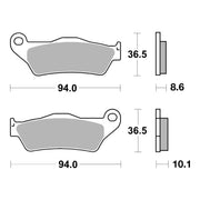 Brembo Prime Brake Pad Sinter Rear 07BB28SP