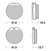 Brembo Prime Brake Pad Carbon Ceramic Front 07HO0130