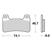 Brembo Upgrade Brake Pad Carbon Ceramic Front 07HO50RC