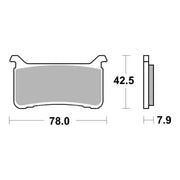 Brembo Prime Brake Pad Sinter Front 07HO63SA