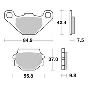 Brembo Prime Brake Pad Sinter Front 07KS04SD