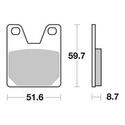 Brembo Prime Brake Pad Sinter Rear 07YA38SP