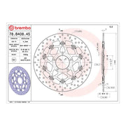 Brembo Prime Brake Disc Serie Oro Front 78B40845