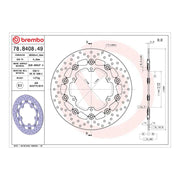 Brembo Prime Brake Disc Serie Oro Front 78B40849
