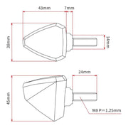 DRC 601 LED Flasher 12V - Orange (2 Pack)