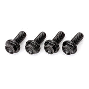 DRC Aluminium M6 Flange Bolts 20mm - Black (4 Pack)